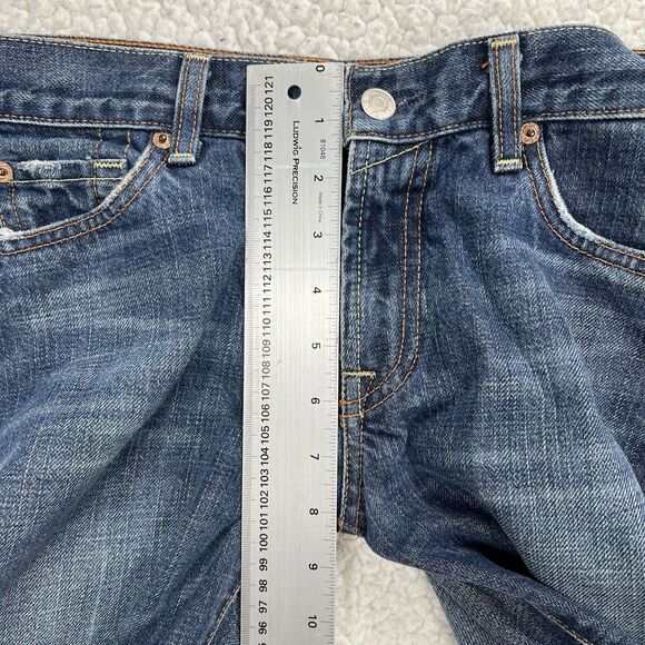 Seven Bootcut Jeans Women’s 29x31 Blue Made in USA Y2K Boho Western Rodeo - Picture 12 of 14